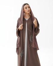 C 1473 Maple Beaded Abaya