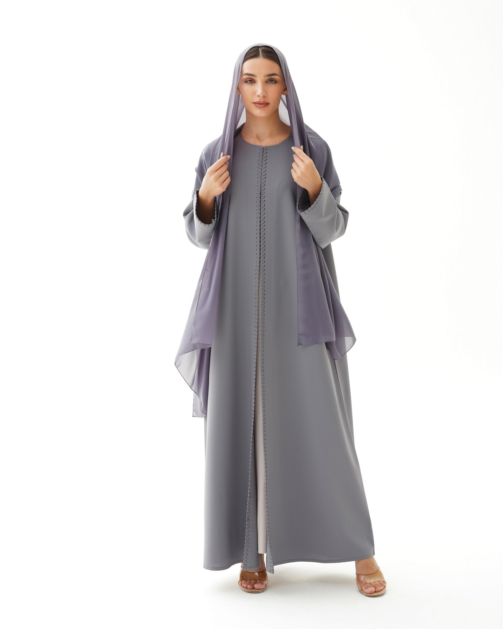 C 1474 Cool Grey Abaya