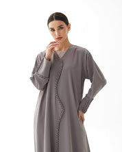 C 1475 Shadow Grey Abaya
