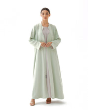 C 1481 Tea Green Reversible Abaya
