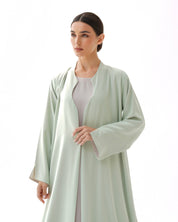 C 1481 Tea Green Reversible Abaya