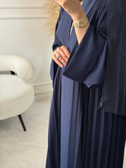 C 1517 - 03 Navy Premium Nada Pleated Abaya