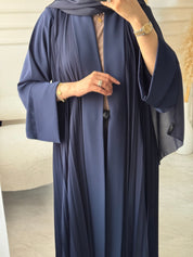 C 1517 - 03 Navy Premium Nada Pleated Abaya