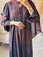 C 1518 - 04 Burgundy Abaya