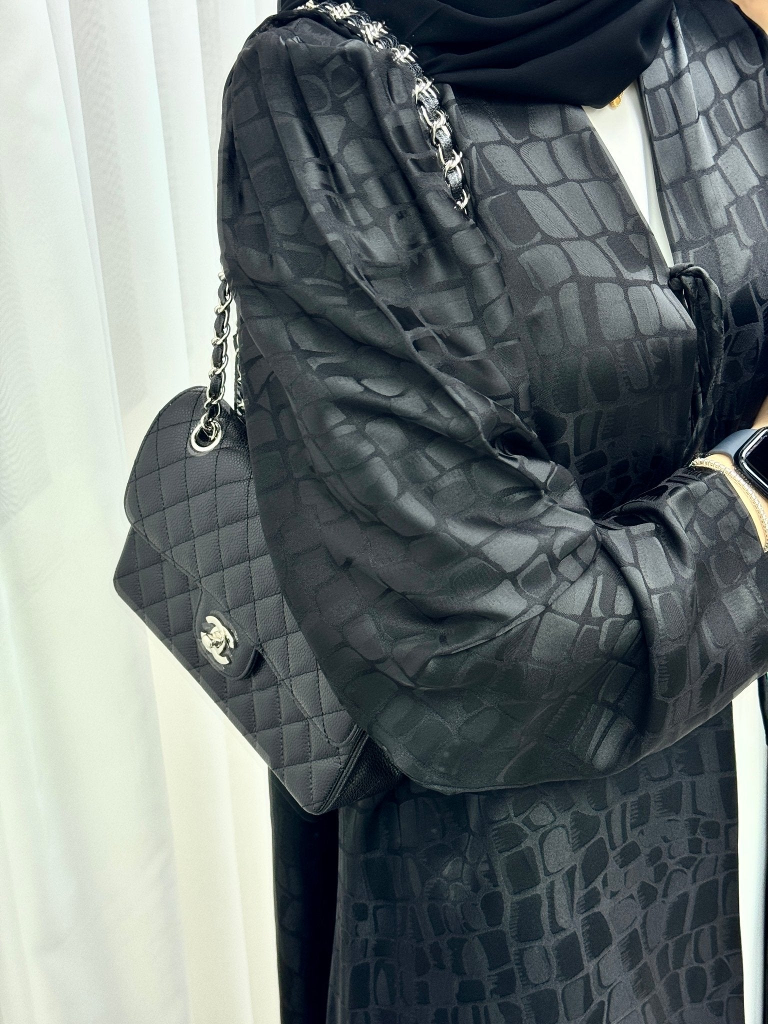 C 1522 Black work Abaya