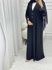 C 1525 Black work Abaya