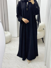 C 1527 Black work Abaya