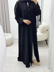 C 1527 Black work Abaya