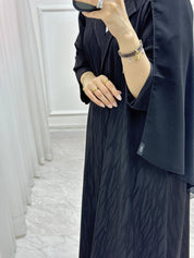 C 1534 Black Striped Abaya