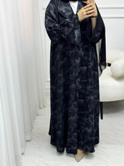 C 1537 Black Misty Abaya