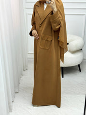 C 1538 Copper Coat Abaya