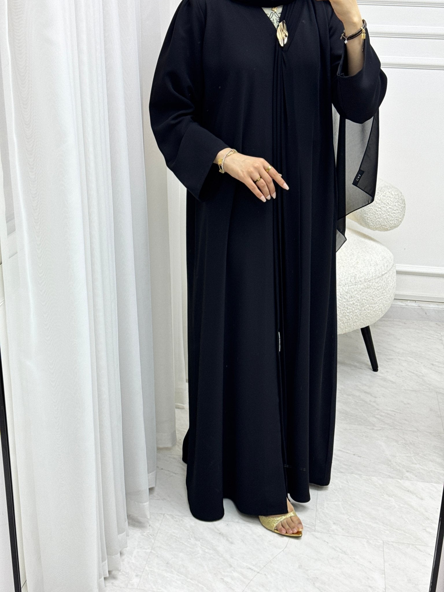 C 1542 Black Abaya