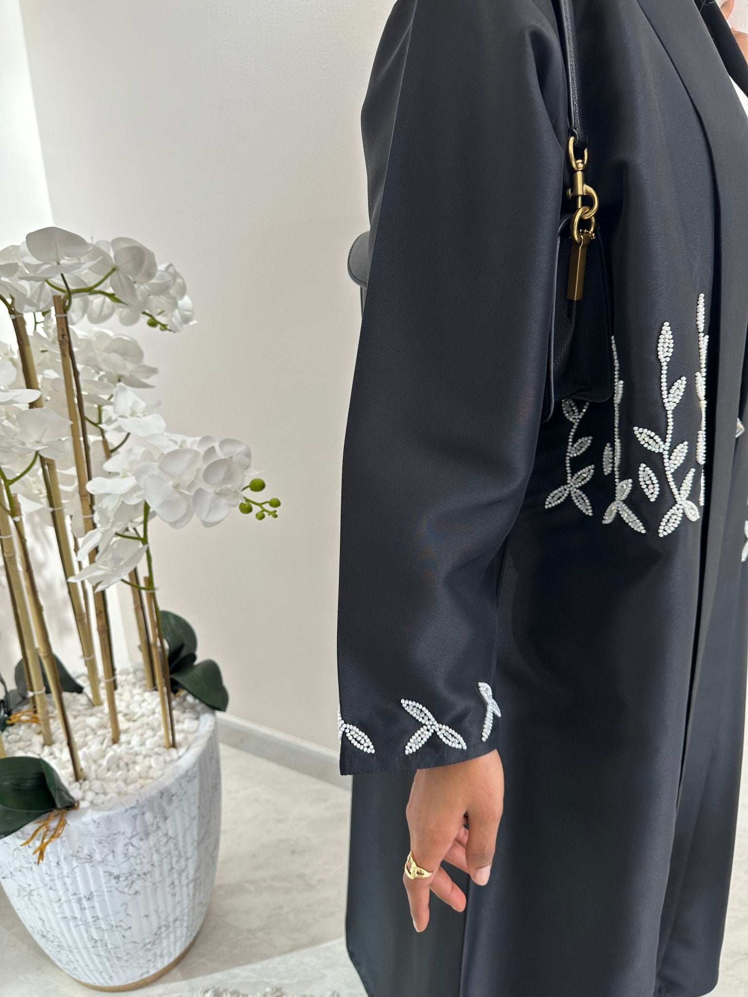 C Black Summer Work Abaya 25