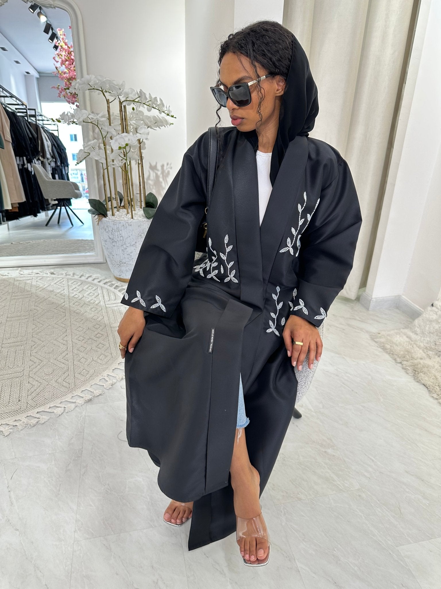 C Black Summer Work Abaya 25