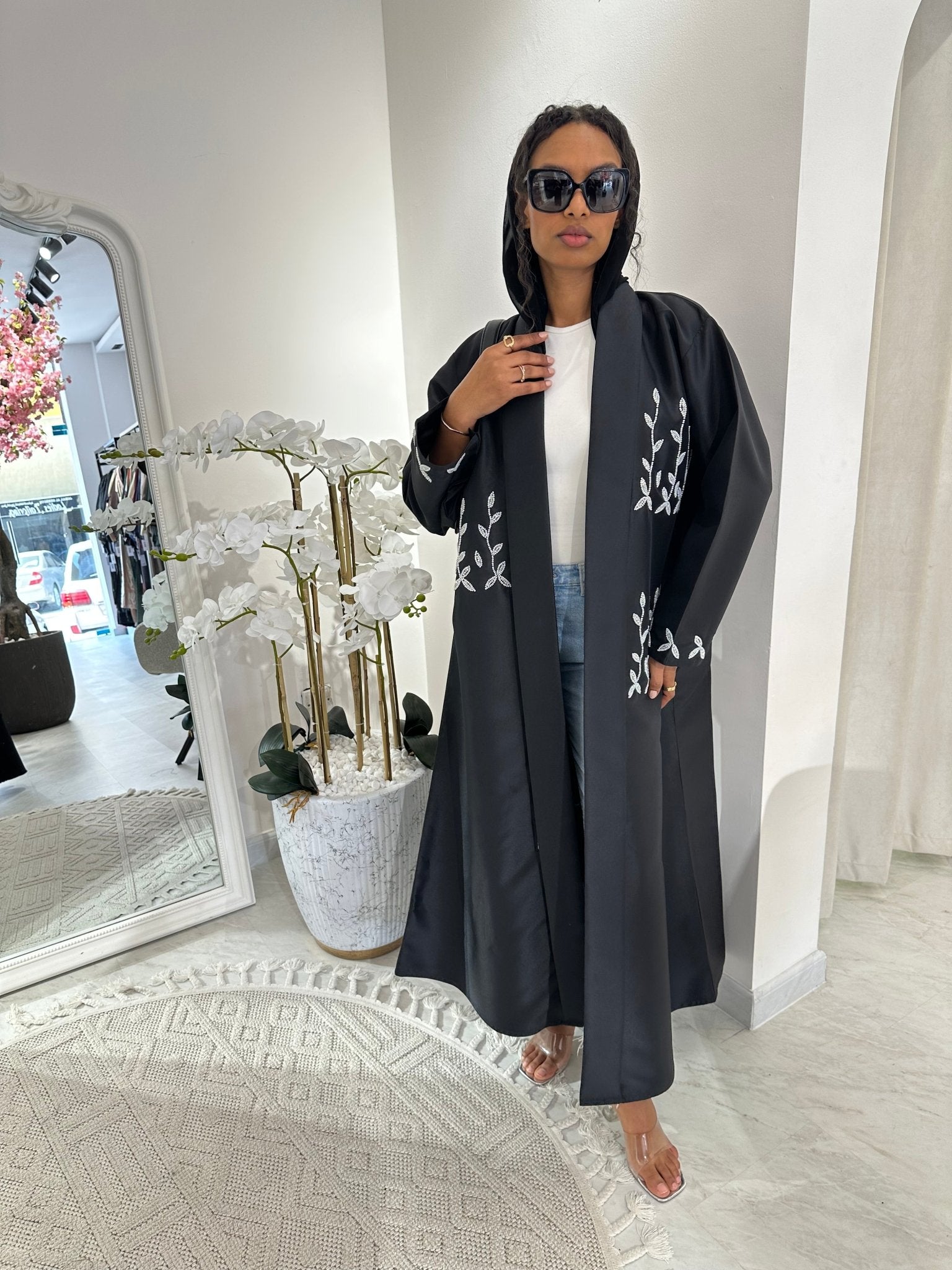 C Black Summer Work Abaya 25