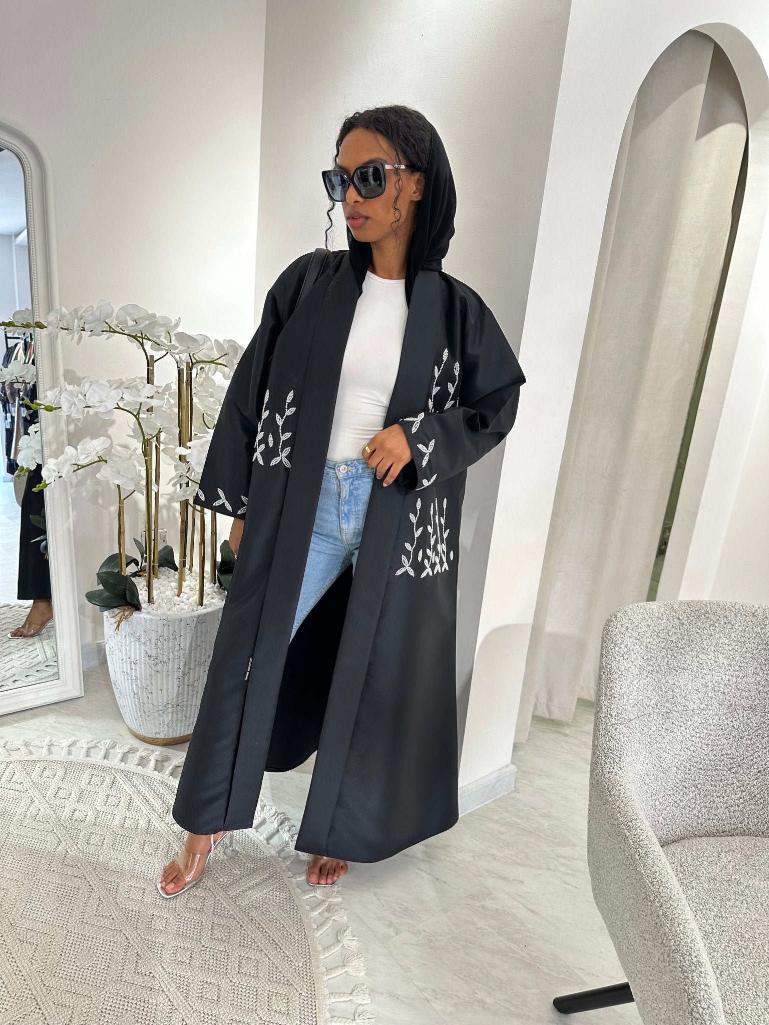 C Black Summer Work Abaya 25