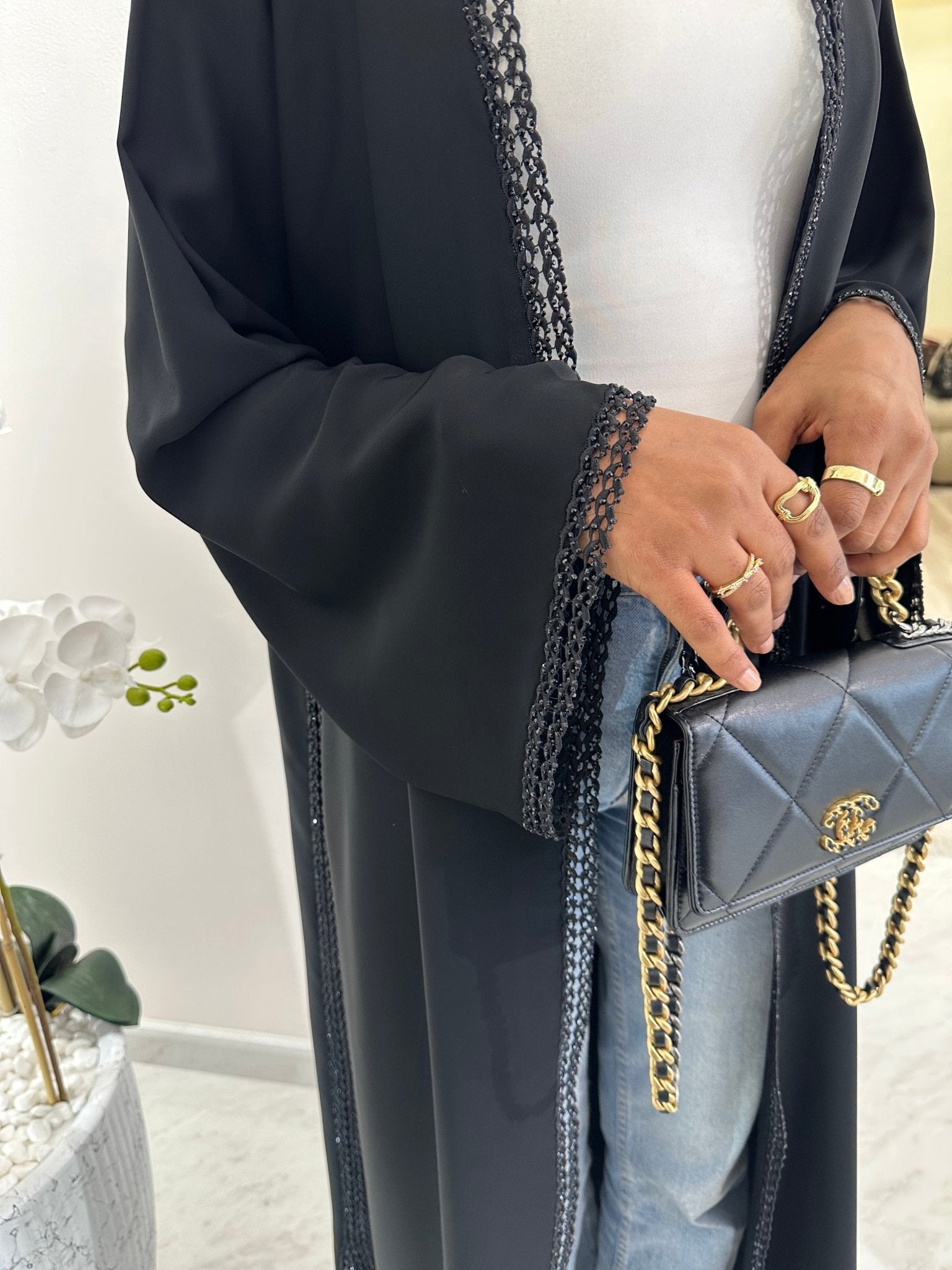 C Black Summer Work Abaya 37