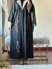 C - Black - Work - Abaya - Set - 151
