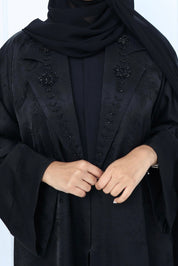 C - Black - Work - Coat - Abaya - Set - 40