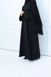 C - Black - Work - Coat - Abaya - Set - 40