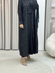 C Branch Winter Grey Coat Abaya