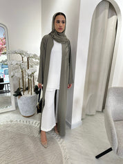 C Green Beaded Eid Abaya