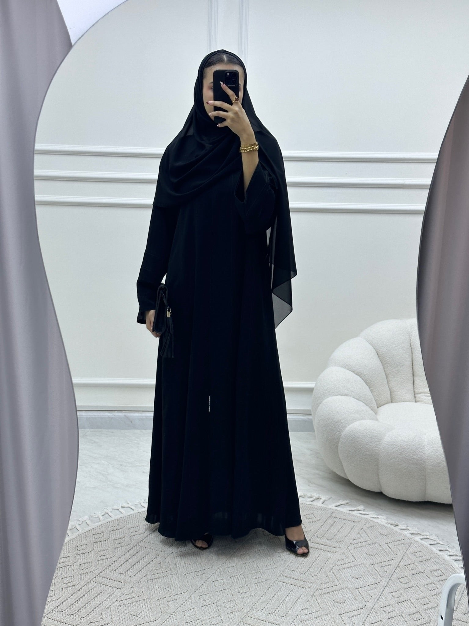 C Ramadan Black Eid Abaya 01