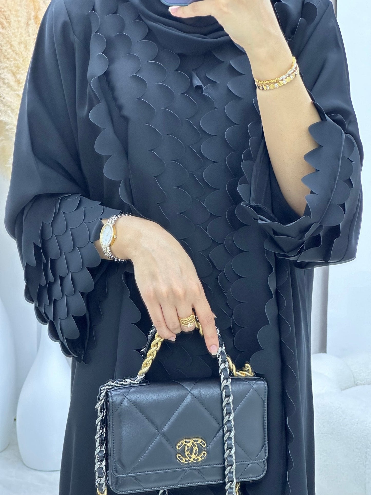 C RTW 0213 Black Abaya