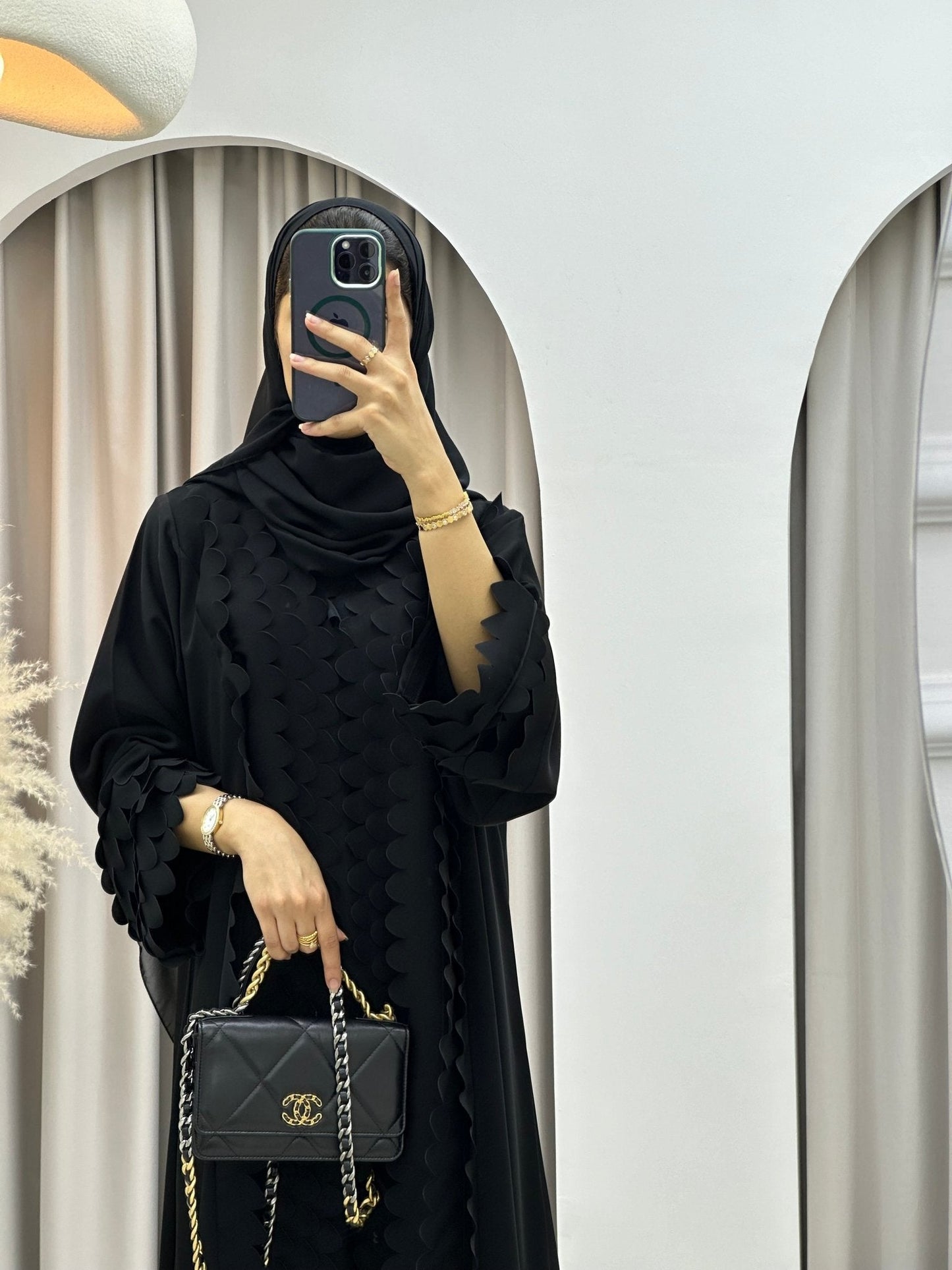 C RTW 0213 Black Abaya