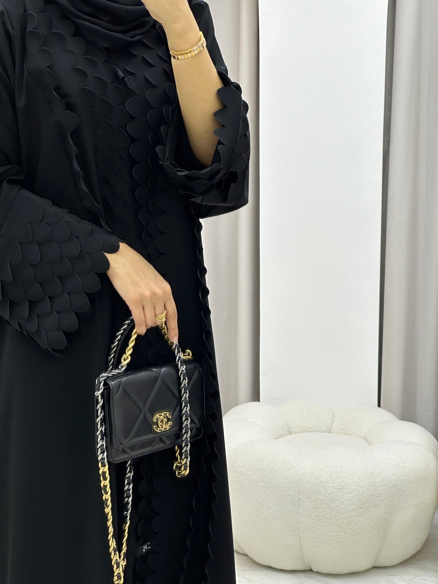 C RTW 0213 Black Abaya