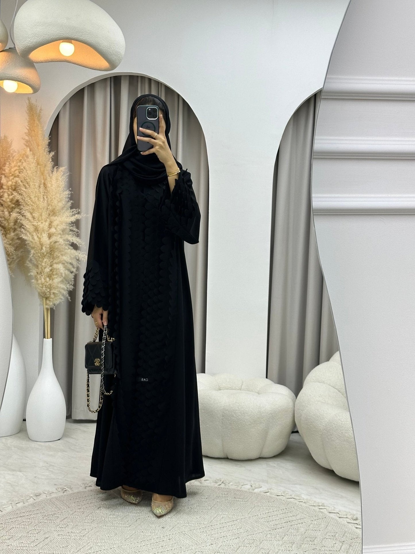 C RTW 0213 Black Abaya