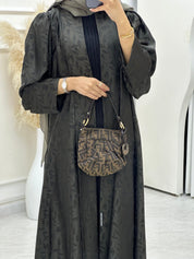 C RTW 0632 - 03 Green Leaf Print Abaya