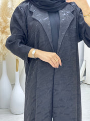 C RTW 0655 Black Coat Abaya