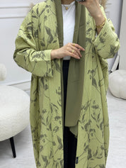 C RTW 0987 - 01 Light Green Eid Abaya