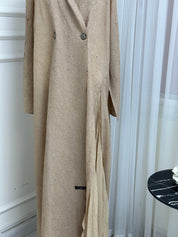 C RTW Beige Overlap Abaya