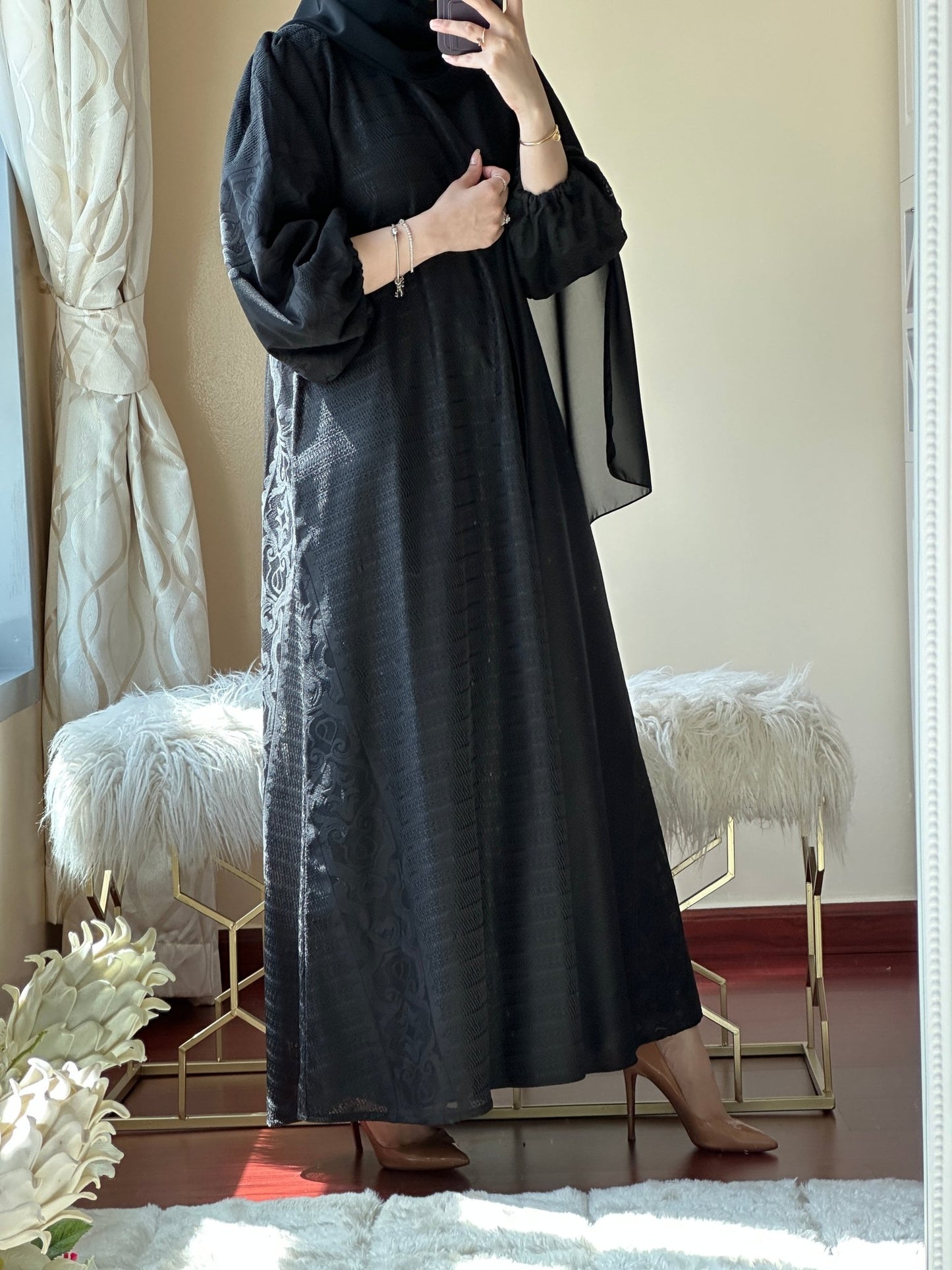 C - RTW - Black - Work - Abaya - 115