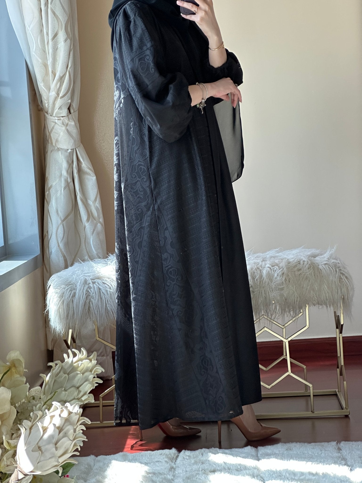 C - RTW - Black - Work - Abaya - 115
