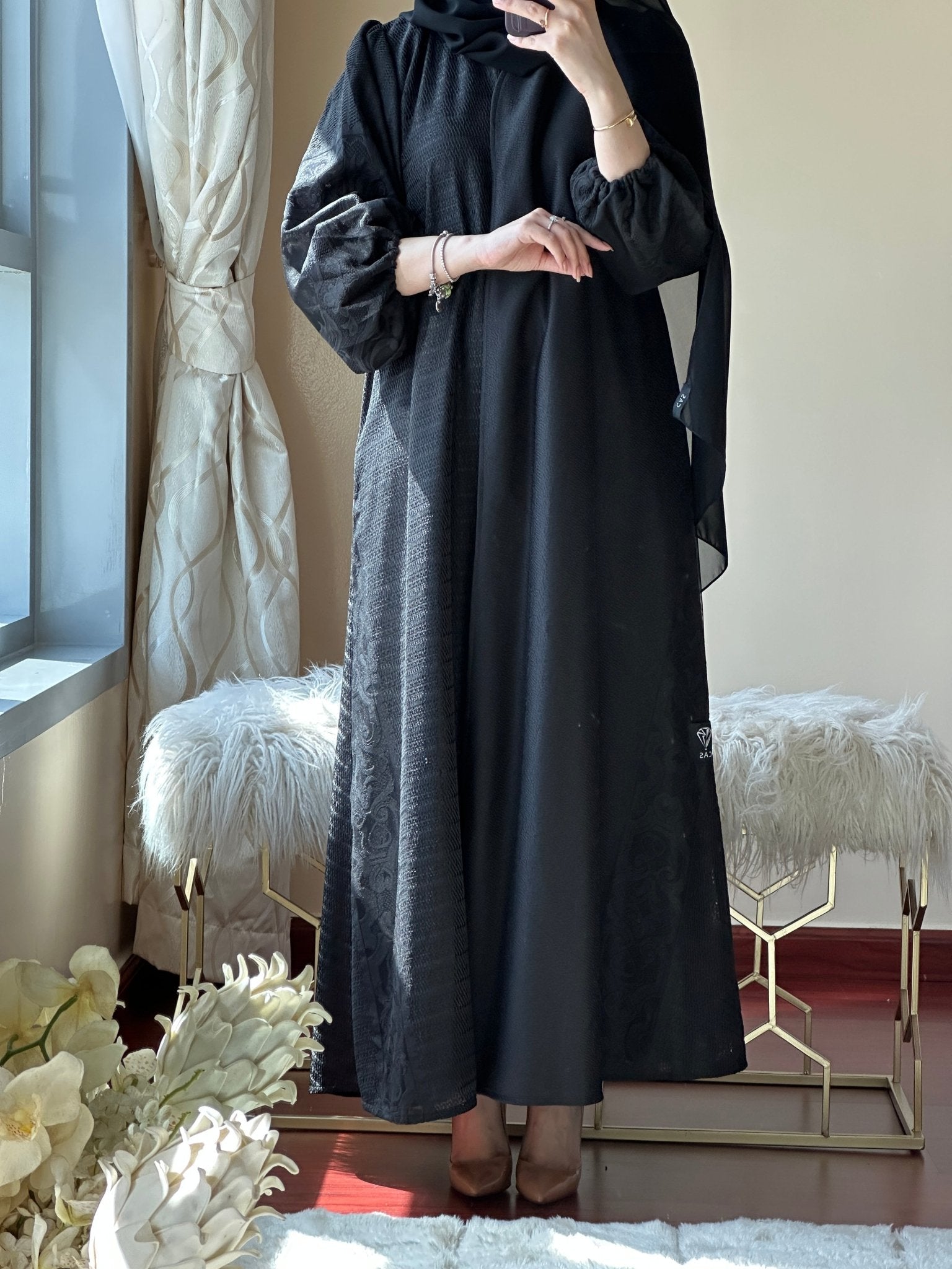 C - RTW - Black - Work - Abaya - 115