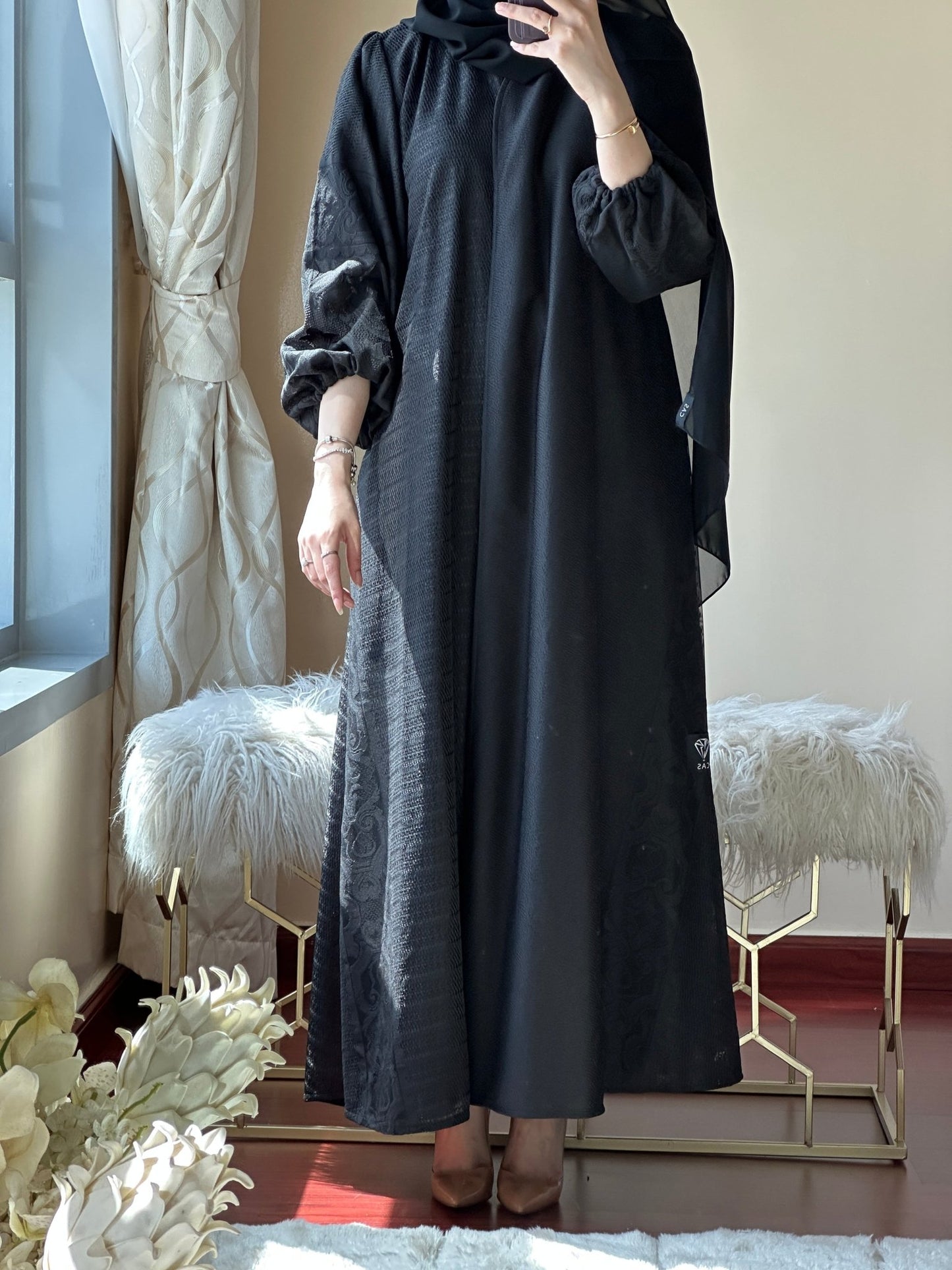 C - RTW - Black - Work - Abaya - 115