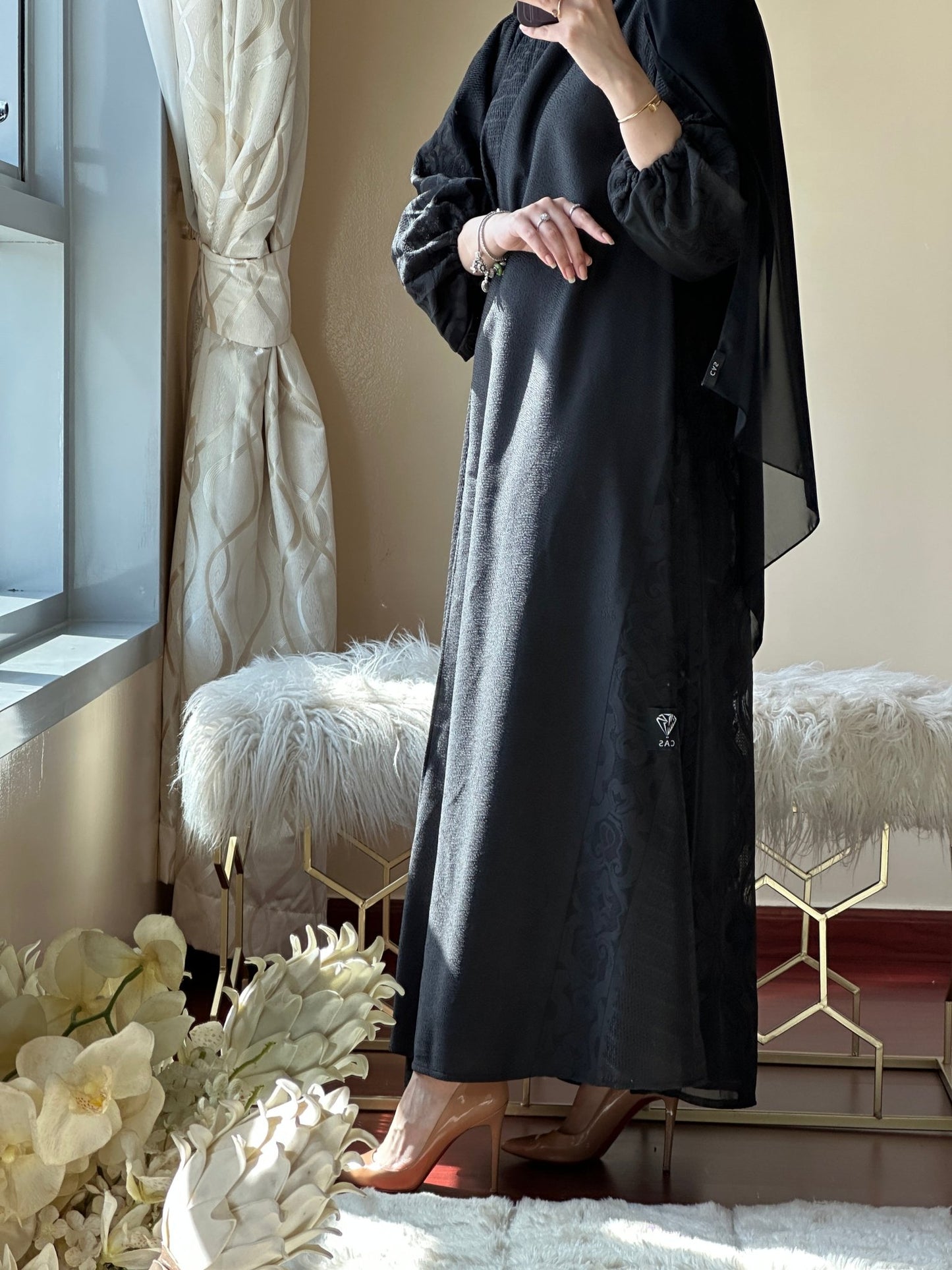 C - RTW - Black - Work - Abaya - 115