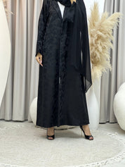 C RTW Black Work Abaya Set 188