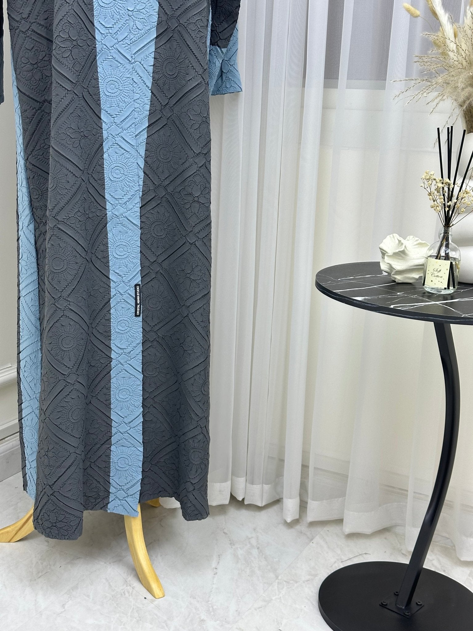 C RTW Dark Grey Abaya