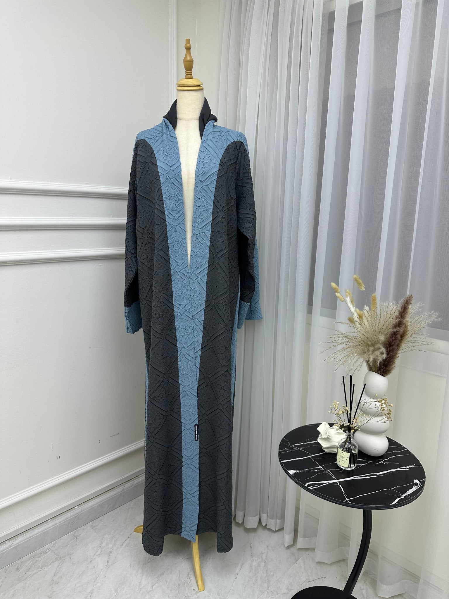 C RTW Dark Grey Abaya