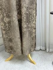 C RTW Nude Floral Printed Abaya