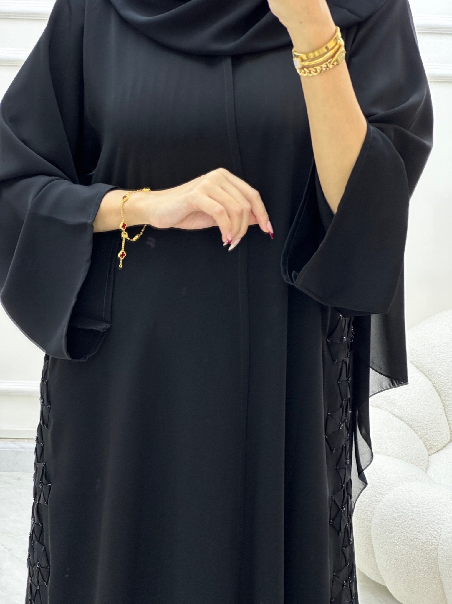 C RTW Ramadan Black Eid Abaya 20