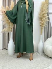 C Sea Green Kloosh Duotone Abaya