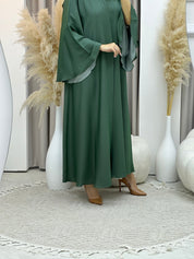 C Sea Green Kloosh Duotone Abaya