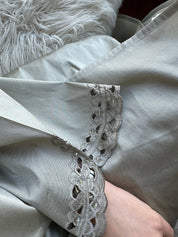 C - Silver - Taffeta - Evening - Abaya - 47