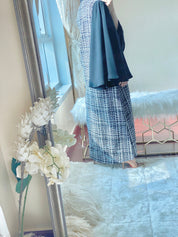 C - Tweed - BlackWhite - Coat - Set