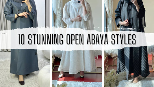 10 Stunning Open Front Abaya Styles for 2024 - Crystal Abaya Studio